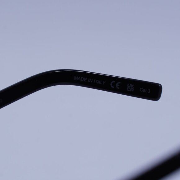 Saint Laurent SL550 SLIM 001 Sunglasses Black Cat Eye Frame, Black Lenses - Picture 8 of 11